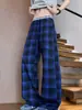 Pantalones Mágicos de Cuadros Treasure para Personas Altas, Pantalones de Pierna Ancha Extra Largos para Hombres y Mujeres, Sueltos, Relajados, con Caída, Largos hasta el Suelo, Casuales para Primavera, Verano y Otoño