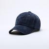 Gorra de Béisbol Vintage Lavada de Algodón Puro con Visera Solar y Ala Curva, Sombrero Simple y Versátil Transpirable con Protección Solar, Disponible para Dropshipping