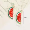Aleación Mixta Colgante de Fruta Sandía Pera con Goteo de Aceite Accesorios para Joyería DIY Colgante para Bolso Llavero Materiales