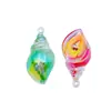 Concha Luminosa Galvanizada DIY Chaveiro Bolsa Brinco Pingente Corrente de Celular Acessórios de Joias Acrílicas