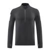 Estilo Novo Outono e Inverno Gola Alta Meio Zíper Treinamento Esportes Tops de Manga Longa Corrida Meninos Jaquetas Esportivas Tops de Manga Longa de Secagem Rápida