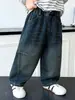 Jeans Rectos de Otoño para Niños 2026 Nuevo Estilo Pantalones para Niños Pequeños y Medianos Pantalones Lindos y Rebeldes para Bebé Primavera y Otoño de Moda