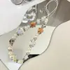 Cadena para Teléfono Móvil al por Mayor Colgante de Estrella de Perla Coreana Cadena Corta de Perlas Cordón para Funda de Teléfono Móvil Colgante de Muñeca para Niña