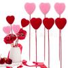 Producto Nuevo Transfronterizo Día de San Valentín Rama de Amor Flocado de Espuma Rama de Flor de Amor Decoración de Boda Plug-In