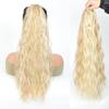 Comercio Exterior Peluca Trenza Femenina Ondulación de Agua Cabello Largo Natural Artificial Sintético Cola de Caballo de Onda Grande Cola de Caballo con Cordón