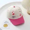 Novo Boné de Baseball Estilo Coreano para Crianças, Moda Primavera e Outono, Esquema de Cores Dopamina, Boné Casual Fofo de Desenho Animado com Bico de Pato para Bebês