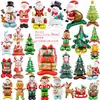 Base de Árbol de Navidad Grande 3D Empaquetada Individualmente Transfronteriza Decoración de Muñeco de Nieve Papá Noel Globos de Papel de Aluminio Festivos Venta al por Mayor