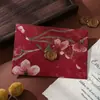 Bolsa para Tarjeta de Invitación de Estilo Antiguo Brocado Retro Patrón Repujado Sobre de Alta Gama Venta al por Mayor en Stock Tarjeta de Invitación Carta de Invitación