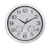 Reloj de Pared al por Mayor de Fábrica Simple Venta Caliente en Amazon Reloj de Cuarzo con Textura de Madera Marrón Decoración para Sala de Estar