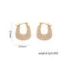 Aretes de Perlas en Forma de U de Moda de Alta Gama Transfronteriza para Mujeres Accesorios de Acero Inoxidable Aretes Galvanizados Joyería Hombre Fabricante Venta al por Mayor