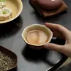 Taza de Té Octogonal Rosa de Cerámica Ru de la Dinastía Tang y Song, Taza Maestra de Cerámica para el Hogar, Juego de Té Kung Fu, Taza de Té para Eruditos, Taza Individual