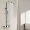 Traje de ducha de ducha gris plomo todo cobre ducha doméstica baño flor sol boquilla potenciadora ingeniería hotelera mayoreo