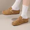 Zapatillas de entrenamiento alemanas de malla con suela gruesa, mules sin cordones de punta cerrada para mujer, nuevas zapatillas casuales de exterior estilo Birkenstock para el otoño de 2026