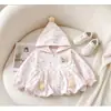 Nueva Chaqueta con Capucha para Bebé Niña Estampado Divertido por Todas Partes Chaqueta Ligera de Primavera para Bebé Ropa Exterior Linda para Niños