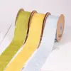 Cinta Impresa de Trazo Unilateral Lazo Hecho a Mano DIY Adorno para la Cabeza Borde de Envoltura de Ropa Flor para Ramo de Flores Banda para Envoltura de Regalos de Repostería