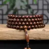 Pulseira de contas de barril de madeira Liudao especificação 8 x 10 colar rosário masculino e feminino decorações joias fábrica atacado