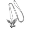 Colar Europeu e Americano de Aço Titânio Estilo Hip Hop Moda Masculina Pingente Feminino Pingente Retrô Joia de Liga de Metal Colar de Aço Inoxidável