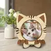 Adornos de Marco de Foto de Madera con Forma de Gato Lindo con Elementos de Gato Lindos Adornos de Foto de Escritorio Otros