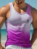 Camiseta sin mangas casual de verano para hombre con estampado 3D, estilo hawaiano, moda, cuello redondo, chaleco de playa para hombre