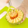 Artefacto para Cortar Fruta Casero Acero Inoxidable Excavador y Cortador de Bolas de Sandía Cuchillo para Tallar Divisor Juego de Herramientas para Plato