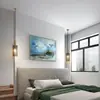 Lámpara de araña moderna minimalista para mesita de noche, creativa, elegante, con rejillas de panal, jaula de hierro, para restaurante, cafetería, bar