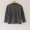 Direto da Fábrica inverno dupla face de Veludo escovado feminino gola alta curta plus size espessado forrado com fleece camisa base térmica