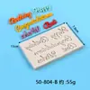 Molde de Silicone para Assar Bolo Letras Maiúsculas e Minúsculas em Inglês Cartão de Chocolate Feliz Aniversário Decoração de Bolo