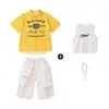 Ropa de Moda Street Dance Ropa de Hip-Hop para Actuación Infantil Traje de Hiphop Infantil Ropa de Actuación Street Dance Genial para Niños y Niñas Verano