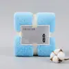 Toalla de forro polar de coral lisa gruesa absorbente suave regalo creativo toalla recuerdo de boda regalo de agradecimiento al por mayor toalla cuadrada