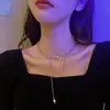 Llegada Nueva 2023 Collar de Mariposa para Niña Cadena de Clavícula Trendy Cyber Celebridad Cadena de Collar Hip-hop con Sentido de Diseño de Nicho de Lujo Ligero