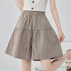 Pantalones Cortos Yamamoto de Seda de Hielo para Mujer 2026 Nuevo Verano Delgados Casuales Sueltos Pierna Ancha Cinco Puntos Deportivos Pantalones de Falda Media