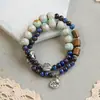 Pulsera de Cerámica Floral Jingdezhen, No se Desvanece, Tacto de Alta Gama para Mujeres, Ajustable, Pulsera de Nuevo Estilo Chino, Venta al por Mayor de Joyería