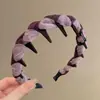 Diadema de Gama Alta para Mujer Celebridad de Internet 2026 Nuevo Estilo Banda para el Cabello Parte Superior Alta del Cráneo Diadema para Lavarse la Cara con Pinza para el Cabello de Presión Dientes Lazo para el Cabello Tocado