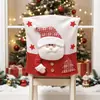 Nuevos Productos de Navidad: Funda para Silla de Muñeco 3D de Tela de Papá Noel, Muñeco de Nieve y Reno, Funda para Mesa y Silla, Funda para Taburete, Decoración de Funda para Respaldo de Silla