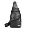 Bolso de Pecho de un Solo Hombro, Mochila Pequeña, Bolso de Pecho de Cuero PU, Bolso Cruzado para Hombre, Tendencia de Moda de Negocios, Impermeable, Versátil, Para Viajes Diarios de Negocios