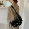 Bolso retro casual de lunares estilo coreano para mujer, moda nicho de principios de otoño, versátil para el día a día, de hombro y cruzado