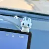 Adornos de Coche Blancos y Negros de Chimuelo Nuevos Adornos de Dibujos Animados Lindos para la Pantalla de la Consola Central del Coche