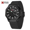 Reloj Octogonal OFNS Moda Personalidad Fecha Viaje de Negocios Reloj de Pulsera Delgado Negocios Dominante Reloj de Cuarzo para Hombre Resistente al Agua