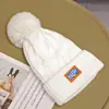 Gorro de Tricô Feminino Inverno Novo com Forro de Lã Espessado à Prova de Frio Quente Estilo Estrangeiro Chapéu de Lã Moda Pulôver Chapéu Frio Tendência
