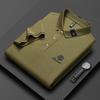 Camisa Polo Masculina de Algodão 100% Puro Manga Curta Verão Gola Lapela All-Cotton Polo Shirt for Men