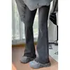 Pantalones de Otoño e Invierno Microacampanados para Mujer 20204 Tendencia Combinan con Todo Novedad Forro Polar Cintura Alta Adelgazantes Jeans Forma de Herradura
