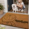 Alfombra de Coco Natural Real Resistente al Desgaste para el Hogar, Eliminación de Polvo, Raspador de Barro, Felpudo para la Entrada, Felpudo Exterior, Alfombra Antideslizante para el Hogar, Felpudo