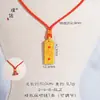 Loja de ouro Puzuo com ouro areia ouro casamento ouro tesoura pingente colar nova moda chinesa corrente de suéter tecida