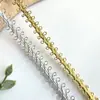 Nuevo Adorno de Encaje con Hilo Dorado y Plateado, Trenza de Ocho, Tejido de Ciempiés, Accesorios para Ropa, Ropa de Performance Estilo Chanel, Adorno Dorado para Manualidades