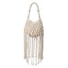 Nuevo Estilo Étnico Bohemio Borla Tejida Bolso Moda Femenina Cuerda de Algodón Bolso Vacaciones Junto al Mar Bandolera de Hombro