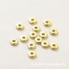 Material Artesanal DIY Banhado a Cobre Puro 14K/18K Cor Dourada Preservação de Cor Espaçador Dourado Roda Contas Acessórios de Joalheria