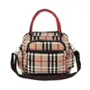 Bolsa Feminina Cor Sólida Bolsa Transversal Bolsa de Mão Impermeável Espessada Bolsa de Armazenamento para Mamães Bolsa Pequena de Tecido de Ombro Único Bolsa de Mão de Tecido Oxford