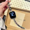 Correa de Reloj Metálica con Cadena de Mariposa Pequeña de Epoxi Compatible con Apple Watch 10 11 Huawei 11 Fit5 GT6 Xiaomi Pulsera