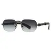 Transfronterizos Ins Estilo Callejero de Moda Encanto Moderno Montura Estrecha Sin Marco Gafas de Sol Pequeñas Gafas de Sol Europeas y Americanas 9809