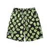 Pantalones cortos del mismo estilo con cintura elástica y cordón atado, pantalones de playa de verano de secado rápido, pantalones de pijama de pareja de dibujos animados de moda